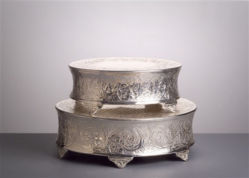 Round Silver Cake Stands